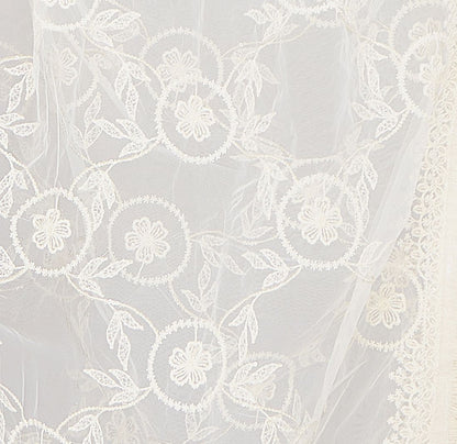 Off White Embroidered Dupatta
